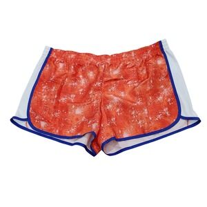 Danskin Now Athletic Running Shorts Orange White Blue‎ Accents XXL